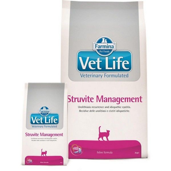 Сухой корм для кошек FARMINA Vet Life Struvite Management при МКБ и идиопатическом цистите 2 кг