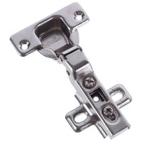 Петля мебельная полунакладная Boyard Clip-on H680B02, 19х60 мм, сталь, цвет сталь, 2 шт.