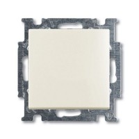 Выключатель кнопочный встраиваемый ABB Basic 55 1 клавиша, цвет бежевый