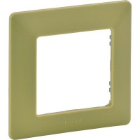 Рамка для розеток и выключателей Legrand Valena LIFE 1 пост, цвет лайм