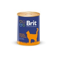 Консервы для кошек BRIT Мясное ассорти с печенью 340 г