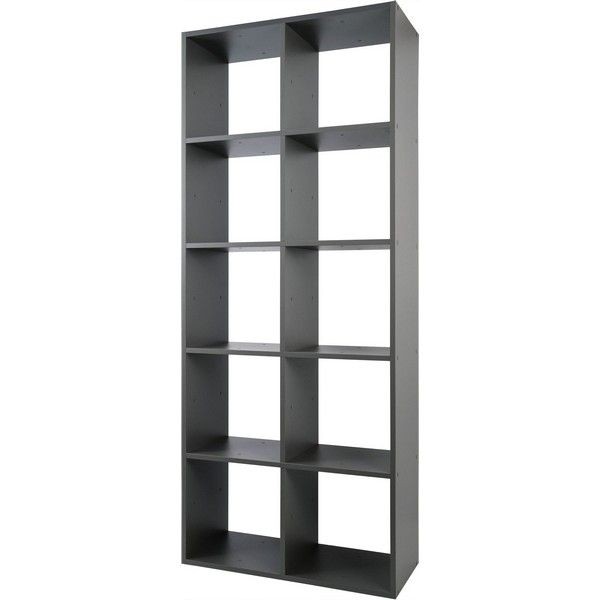 Стеллаж SPACEO KUB 10 секций 70x173x31.5 см, ЛДСП, цвет графит