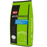 Сухой корм для взрослых собак PROBALANCE Delicate Digestion Лосось Рис 15 кг