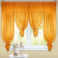 Штора для кухни Nivasan Рошен RSH-or, 170х600 см