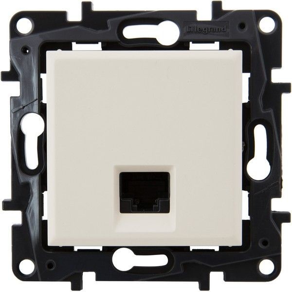 Розетка компьютерная встраиваемая Legrand Structura RJ45, UTP cat 5, цвет слоновая кость