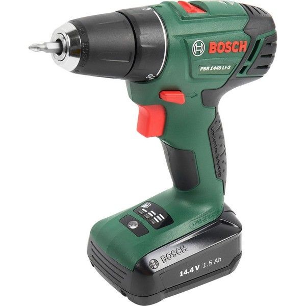 Дрель-шуруповерт аккумуляторная Bosch PSR 1440 LI-2, 14.4 В Li-ion 2x1.5 Ач