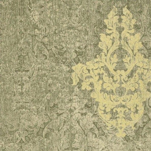 Обои флизелиновые Dekens Wallcoverings Nv Dekens Stylish зеленые 100378 0.53 м