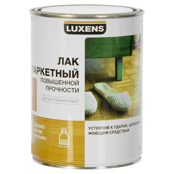 Лак паркетный Luxens полуматовый цвет тик 0.75 л