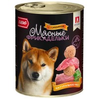 Влажный корм для собак ЗООГУРМАН – МЯСНЫЕ ФРИКАДЕЛЬКИ, с говядиной, 850г