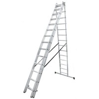 Лестница раскладная трёхсекционная Standers 14 ступеней