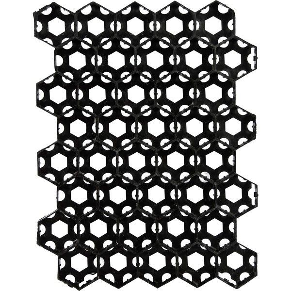 Решётка газонная 40x53 см цвет чёрный