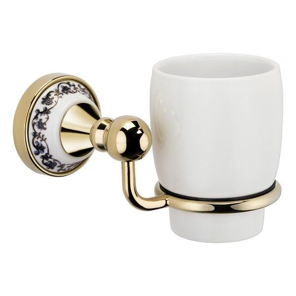 Стакан для зубных щеток Fixsen Bogema Gold 78506G