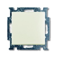 Переключатель промежуточный встраиваемый ABB Basic 55 1 клавиша, цвет шале (белый)