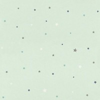 Обои бумажные Rasch Bambino XVIII зелёные 0.53 м 245240