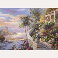 Фотообои флизелиновые «Дом у моря» 270х370 cм