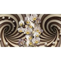 Фотообои WonderWall Орхидеи-жемчуг 3D 141 280х518см