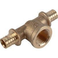 Тройник аксиальный ProAqua, внутренняя резьба, 1/2 "34;х16 мм, латунь