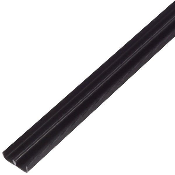 Ш-Профиль нижний Gah Alberts 6.5x5x1000 мм ПВХ цвет чёрный