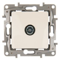 ТВ-розетка встраиваемая Legrand Etika звезда, цвет слоновая кость