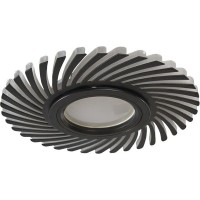 Светильник встраиваемый круглый Gauss Backlight BL132 с LED-подсветкой под отверстие 65 мм, 1.5 м², цвет чёрный