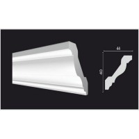 Молдинг потолочный Decor-Dizayn DD21 40х2000 мм дюропласт
