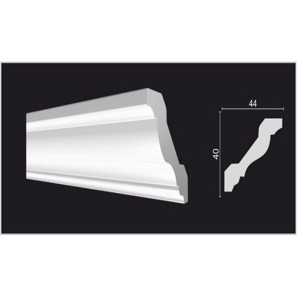Молдинг потолочный Decor-Dizayn DD21 40х2000 мм дюропласт