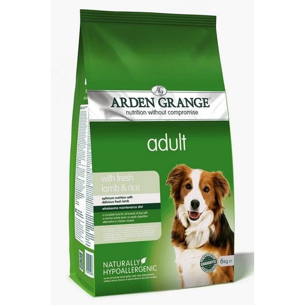 Сухой корм для взрослых собак ARDEN GRANGE Ягненок Рис 6 кг