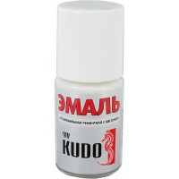Эмаль автомобильная Kudo с кисточкой, цвет белое облако, 15 мл