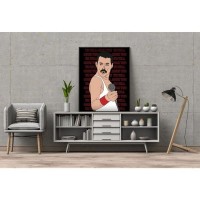 Постер в раме ПростоПостер Freddie Mercury 538818121082, 40х50 см