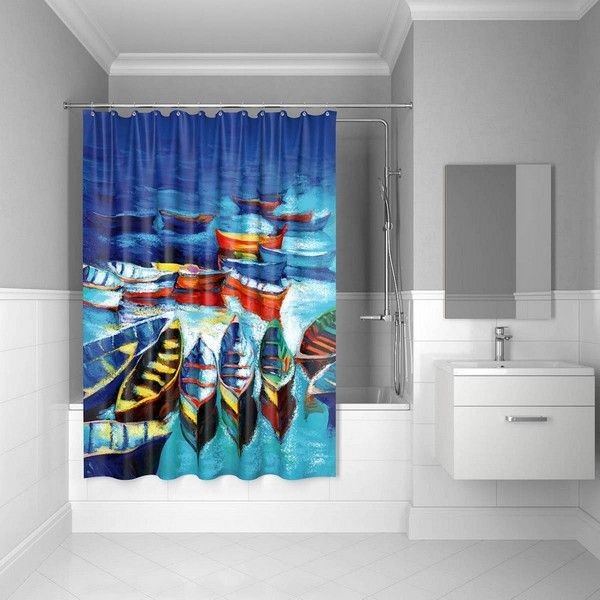 Шторка для ванной комнаты IDDIS Boats 560P18Ri11
