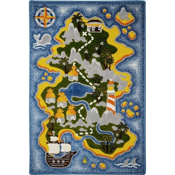 Ковёр Киндер-Микс «Остров сокровищ», 1.5x2.3 м