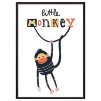 Постер Дом Корлеоне Обезьяна "34;Little monkey "34; 07-0642-50х70, 50х70 см