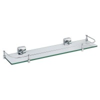 Полка стеклянная с ограничителем Fixsen Kvadro FX-61303B