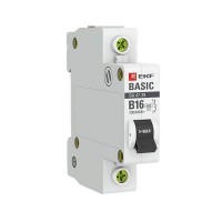 Выключатель автоматический EKF Basic mcb4729-1-16-B 1Р 230В 16А