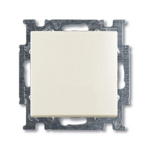 Переключатель проходной встраиваемый ABB Basic 55 1 клавиша, цвет бежевый