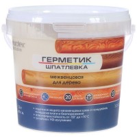 Герметик-шпатлевка для дерева шовный межвенцовый Eurotex Exclusive цвет сосна 1.3 кг