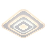 Люстра потолочная светодиодная Eurosvet Siluet 90118/4 с пультом управления, 39 м², регулируемый свет, цвет белый