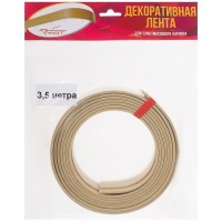 Бленда для пластикового карниза 5х350 см пластик цвет натуральный
