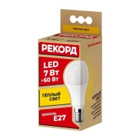 Светодиодная лампочка Рекорд 23873 E27 70 Лм 7 Вт