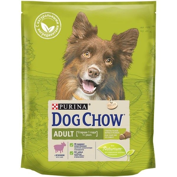 Сухой корм для собак Dog Chow® ягненок и рис, 800 г