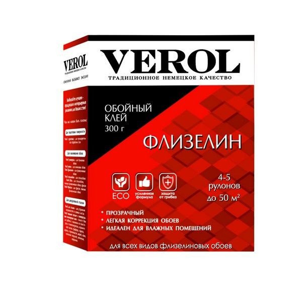 Обойный клей Verol Флизелин 50 м² 300 гр