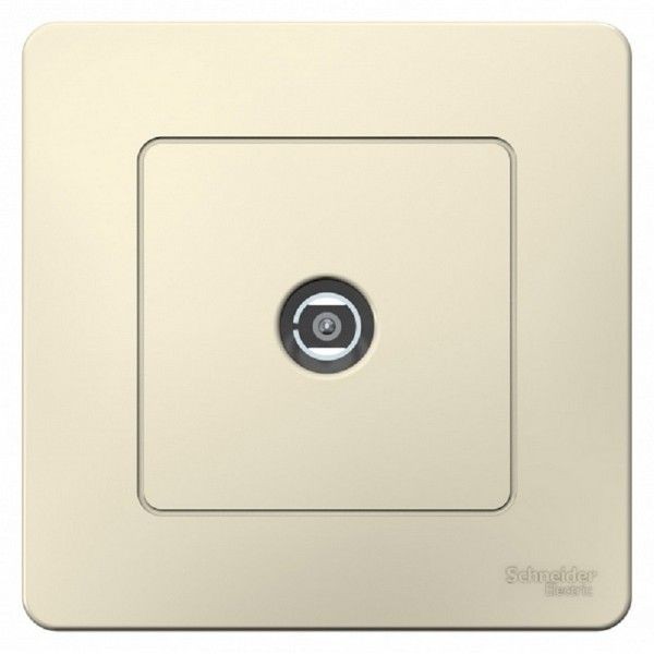 ТВ-розетка встраиваемая Schneider Electric Blanca, цвет молочный