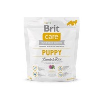 Сухой корм для щенков всех пород склонных к аллергии BRIT Care Puppy All Breed Ягненок Рис 1 кг