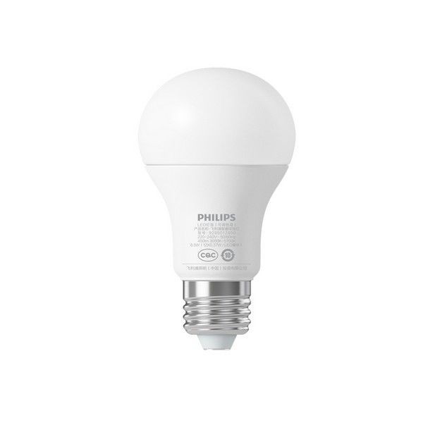 Лампа умная Xiaomi Philips ZeeRay Wi-Fi E27 220 В 6.5 Вт груша матовая 806 лм, холодный белый свет