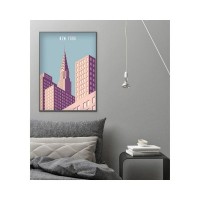 Постер в раме ПростоПостер New York City 734711563319, 60х90 см