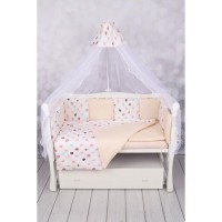 Комплект постельного белья AmaroBaby Эскимо в кроватку, бязь 18 предметов