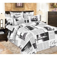 Комплект постельного белья полутораспальный Amore Mio Trip микрофибра, 70x70 см