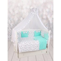 Комплект постельного белья Amarobaby Собачки AMARO-3015-OCS, 15 предметов