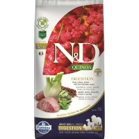 Сухой корм для собак для поддержки пищеварения FARMINA N&D Dog Grain Free Quinoa Digestion Lamb беззерновой Ягненок Киноа 7 кг