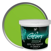 Краска для гостинной Glory 0.9 л, цвет зелёный луг
